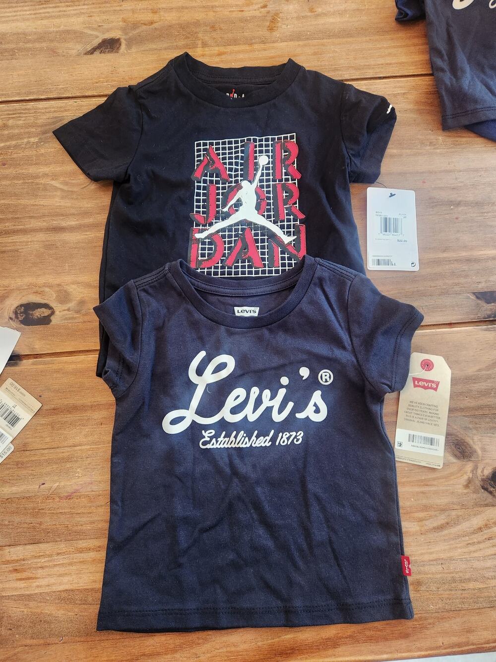 NWT Boy's T-Shirt Bundle Jordan Levi's 2T